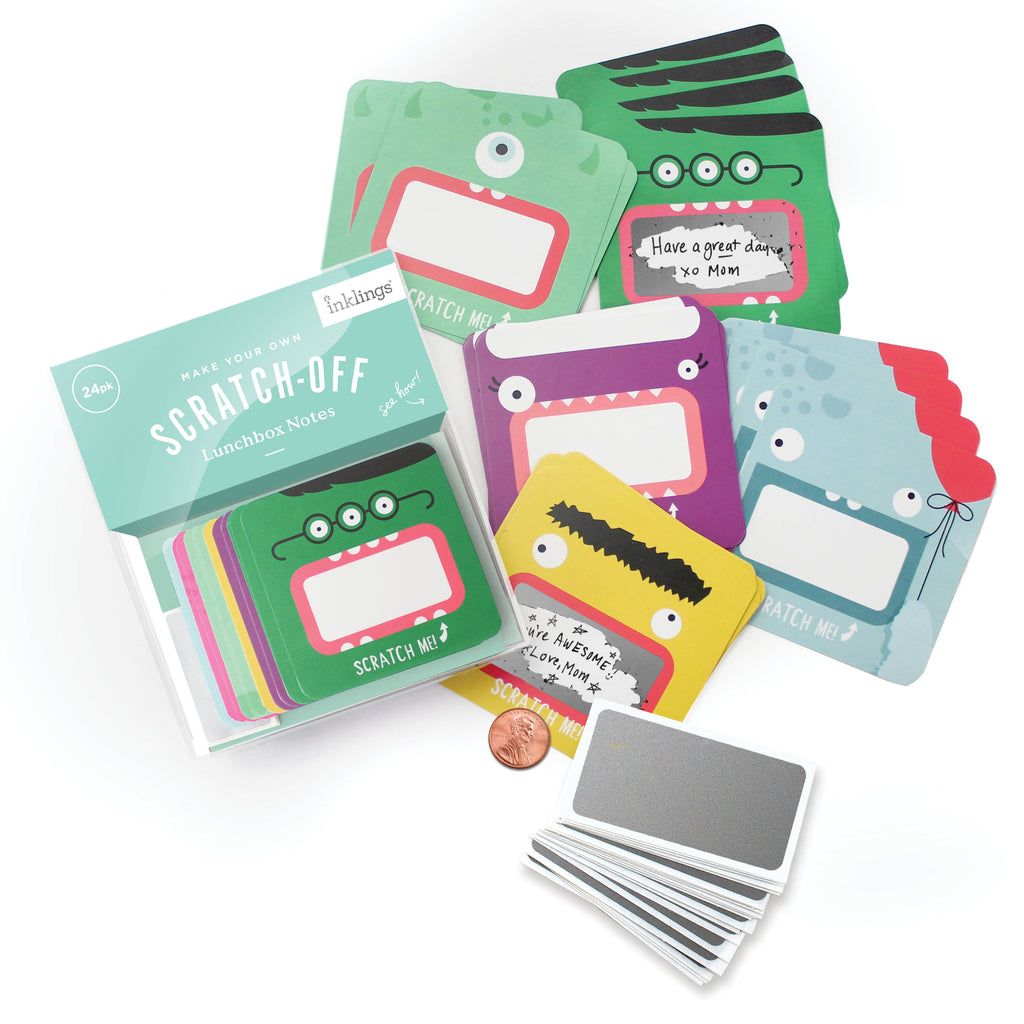 Scratch-off Lunchbox Notes - Monster