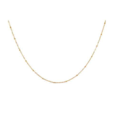 Gold Chain Necklace - Satellite Chain