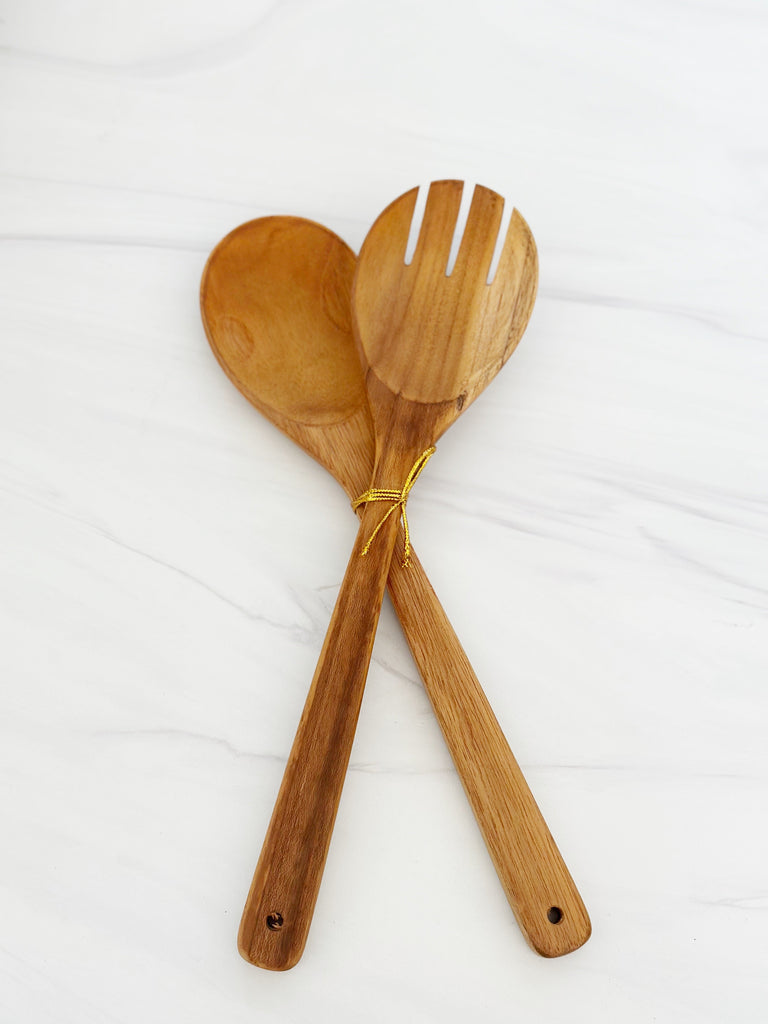 Balinese Teak Serving Spoons- Large Set