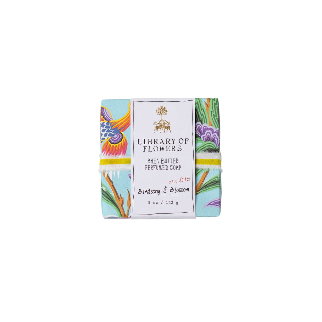 Aqua & Birds Square Soap
