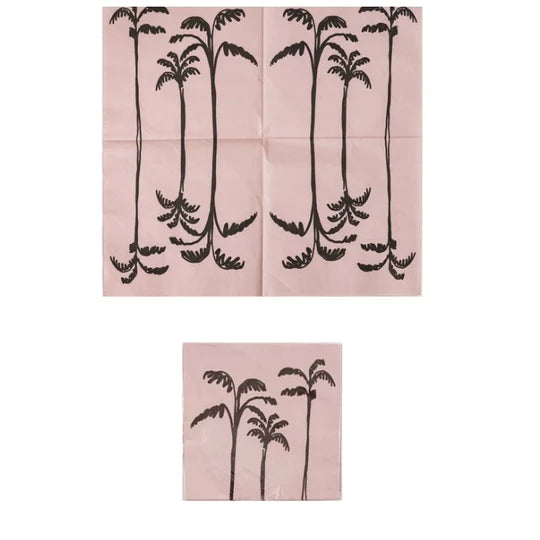 Paper Napkins w/ Palm Trees - 50 Napkins