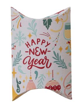 'Happy New Year' Recycled Paper Gift Box