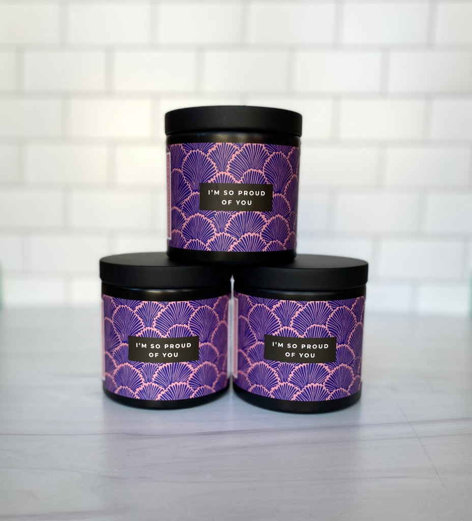 FOR SHIPPING: Flourish Signature Scent Candle -- Set of 3 "I'm So Proud of You"