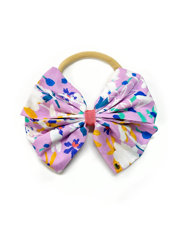 Baby Bow Headband-- Lavender
