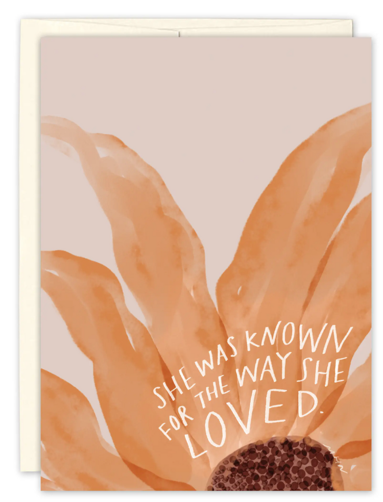 She Loved Sympathy Card