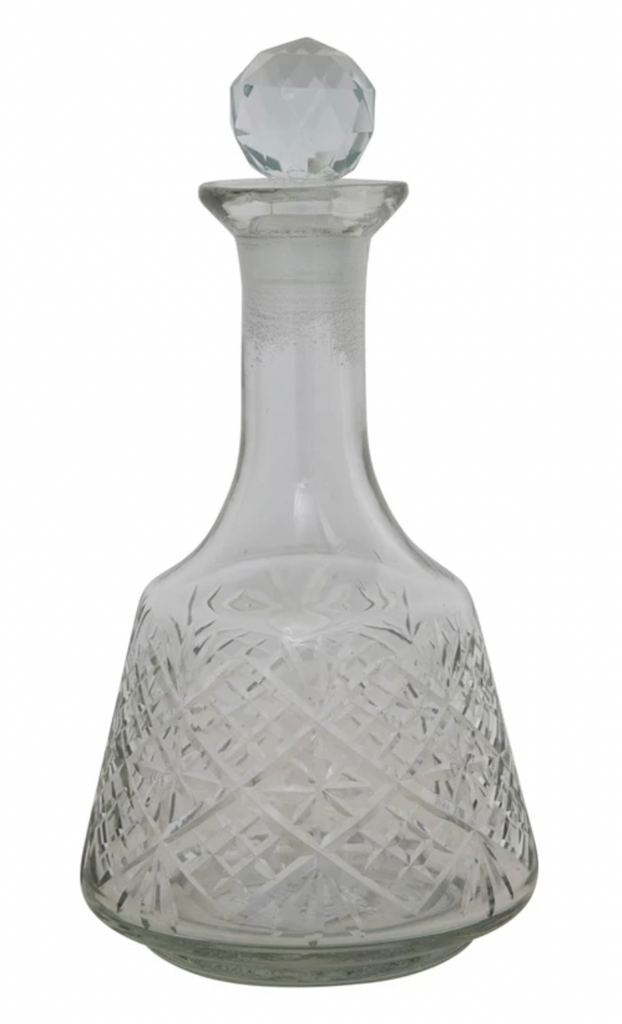 20 Oz. Etched Glass Decanter - IN STORE/CURBSIDE PICK-UP ONLY