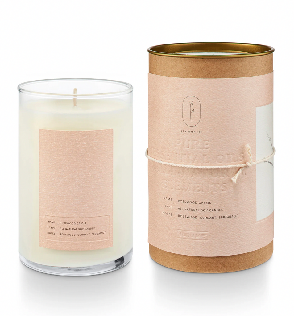 Rosewood Cassis Natural Glass Candle