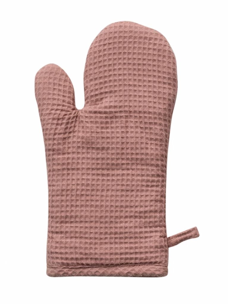 Linen & Cotton Waffle Hot Mitt - Putty