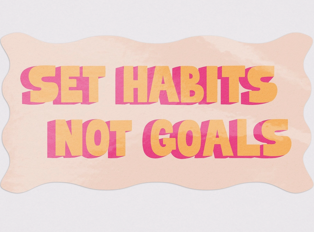 Set Habits Not Goals Sticker