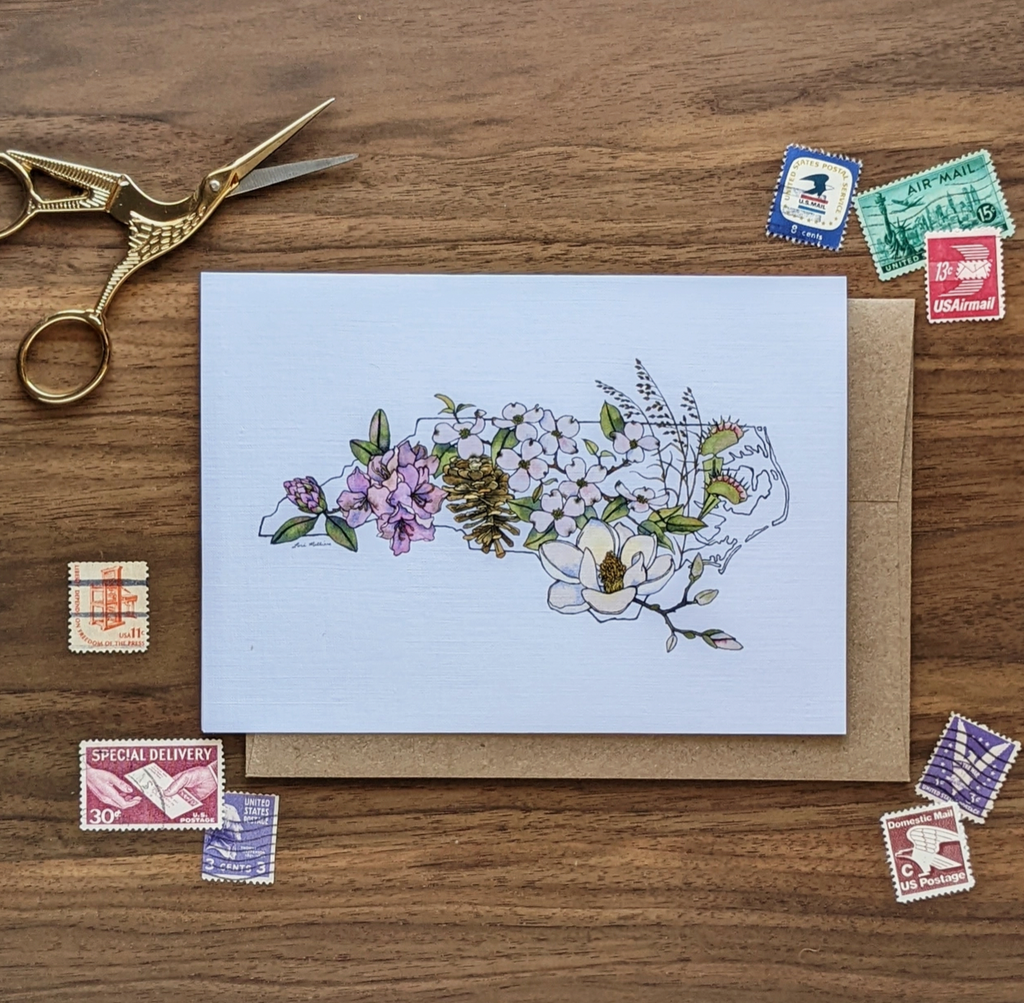 North Carolina Native Plants Notecard