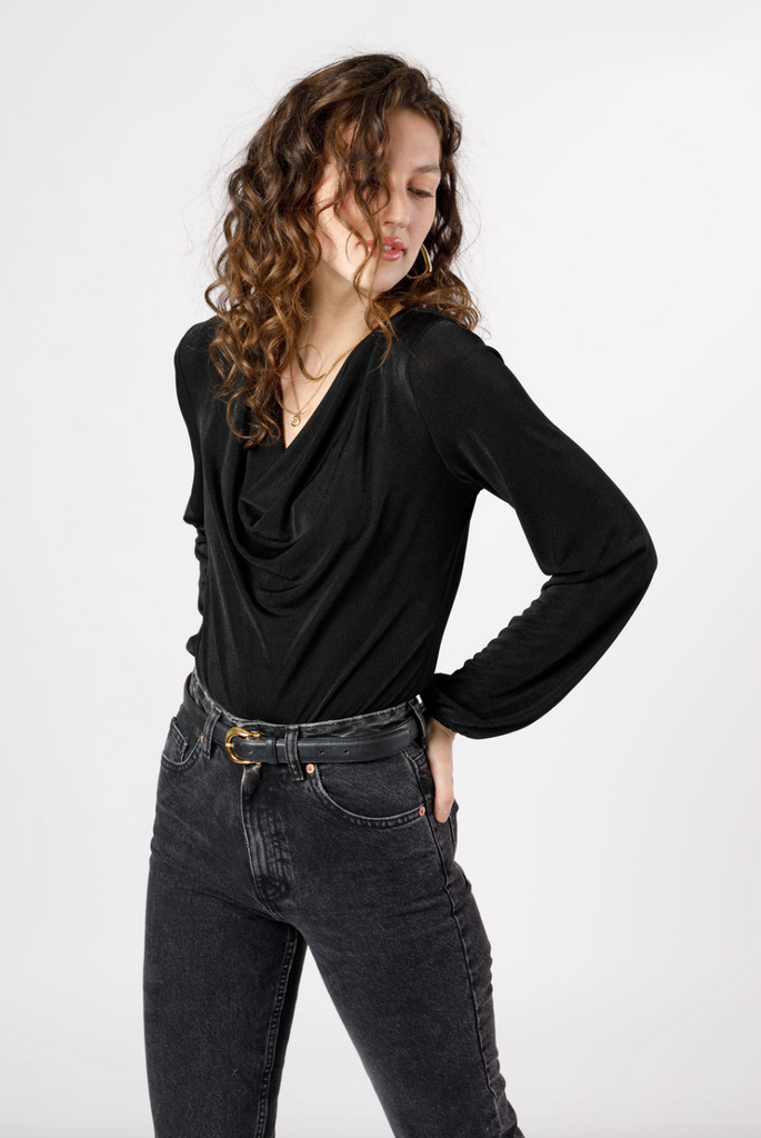 Aggie Bodysuit -- Black