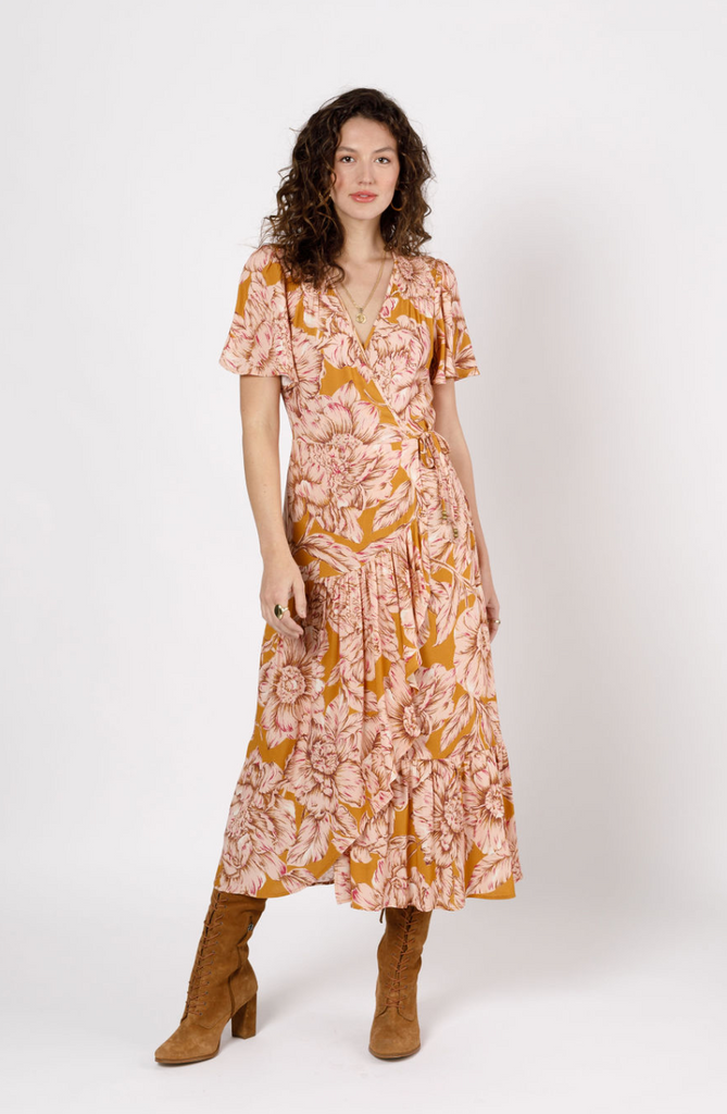 Heather Dress -- Gold Blush