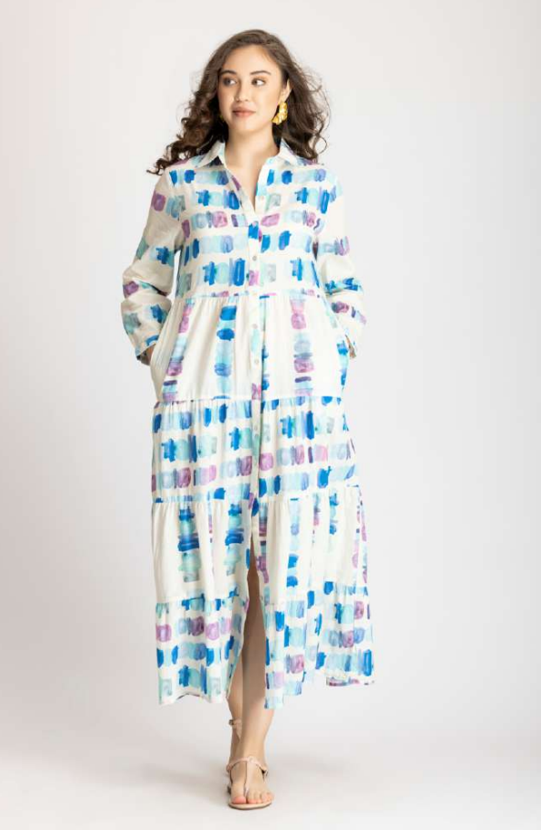 Mandy Dress -- Blue