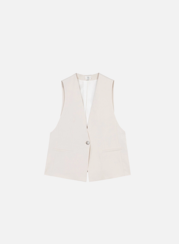 Zalia Vest -- Ecru