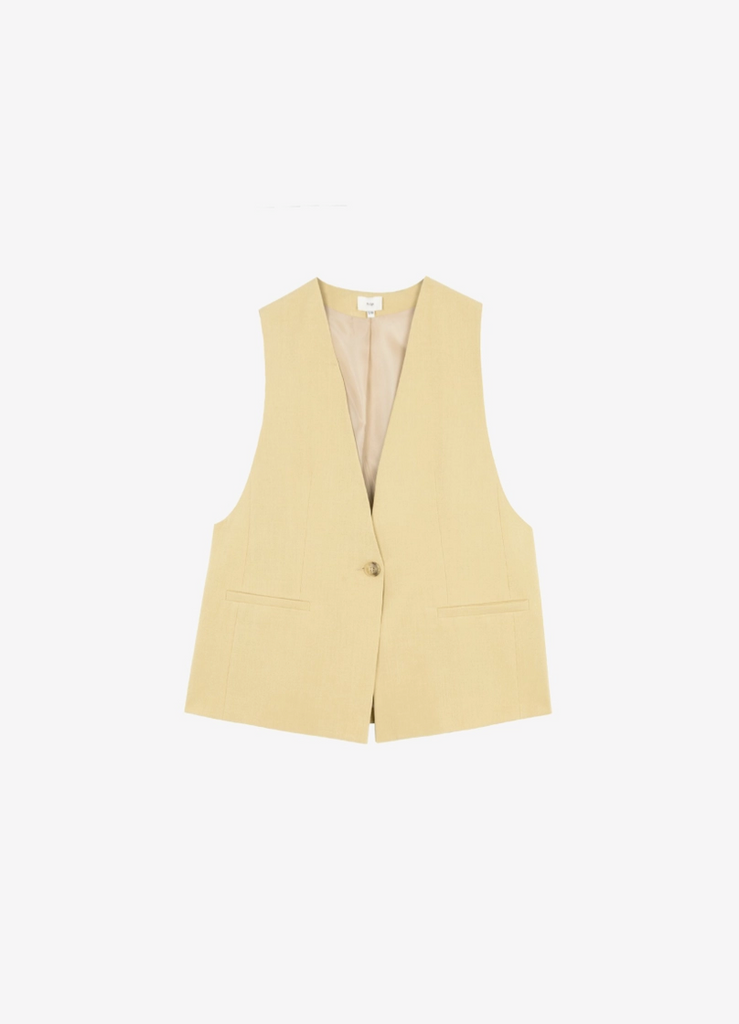 Zalia Vest -- Wheat