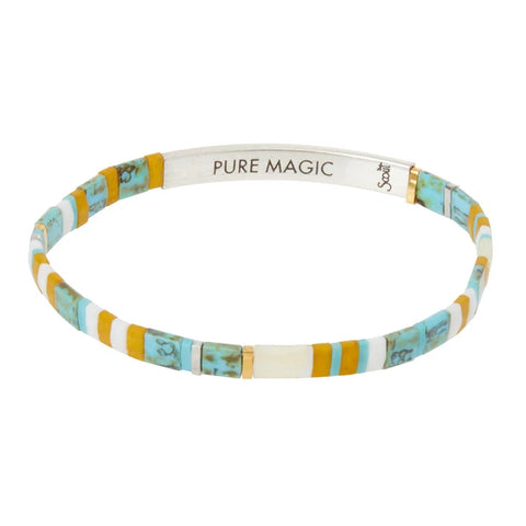 Pure Magic Miyuki Bracelet - Turquoise / Silver