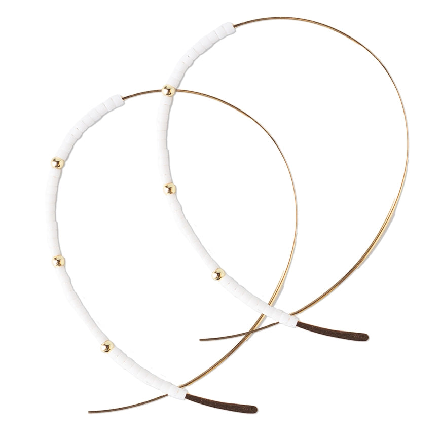 Confetti Earrings - White