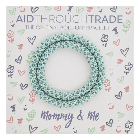 Mommy & Me Roll-On Bracelets - Mint Chip