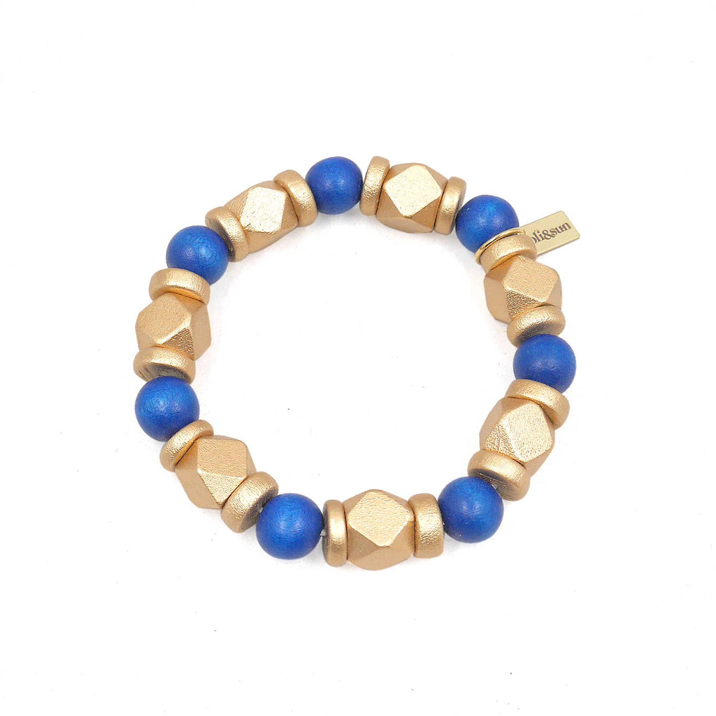 Jenny Bracelet - Blue & Gold