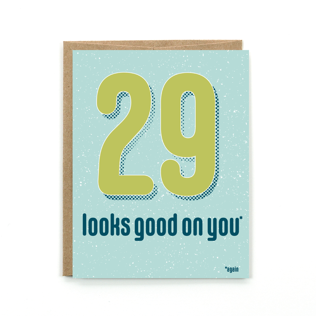 29 Again Birthday Card