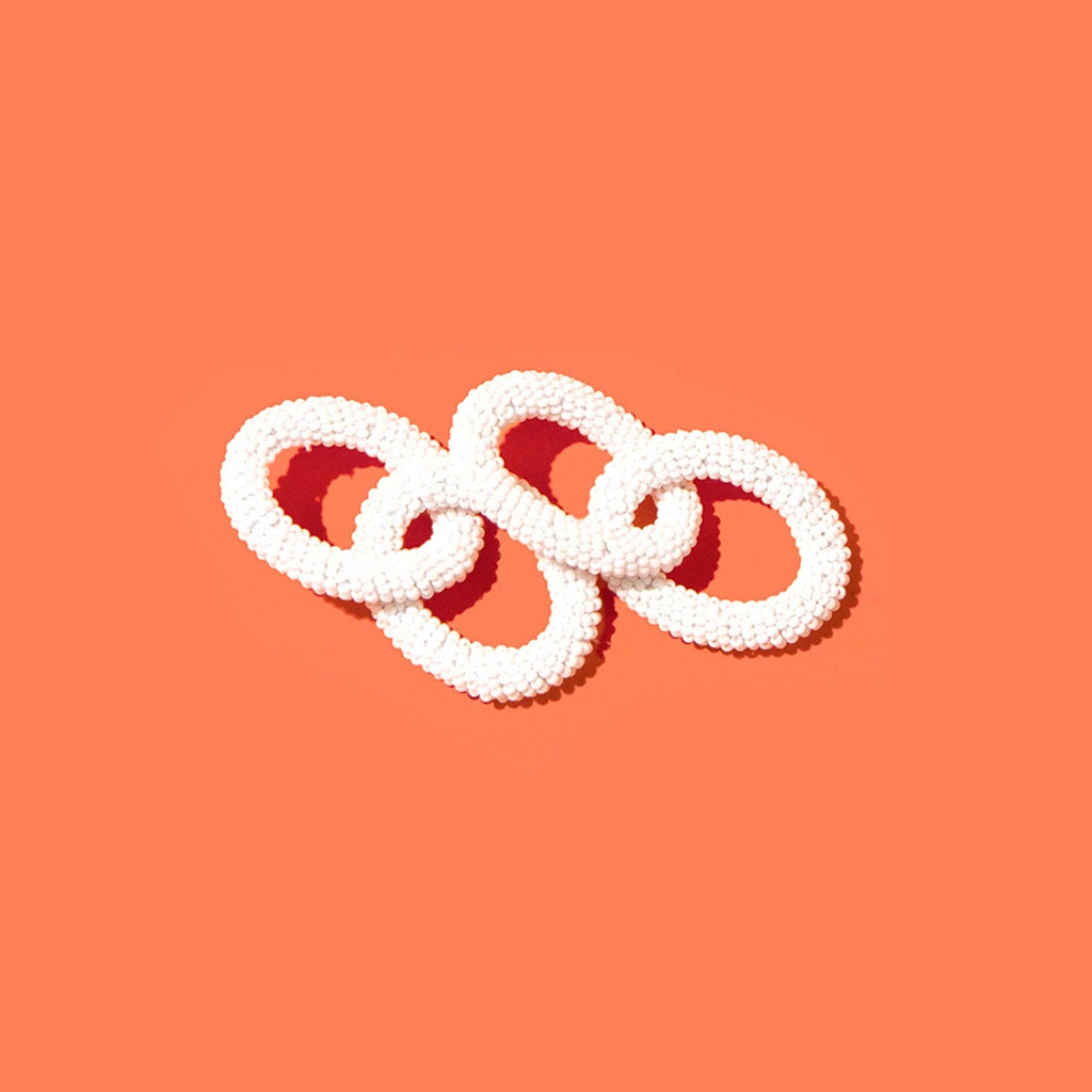 Beaded Links - White
