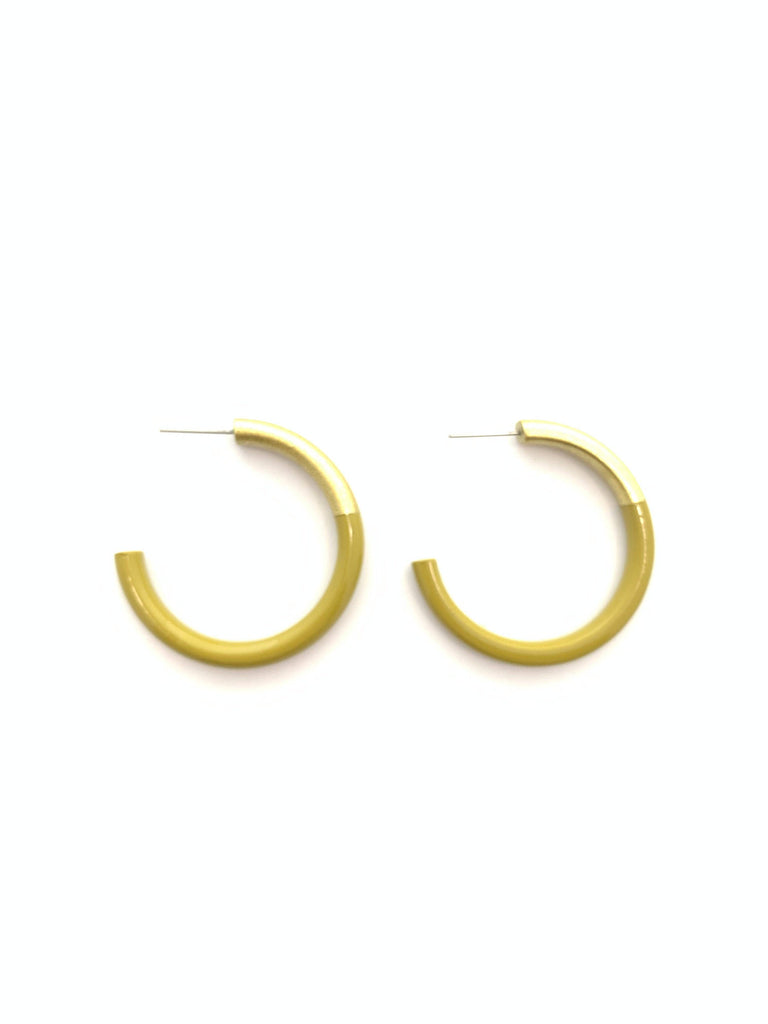 Medium Liz Hoops - Sweet Olive