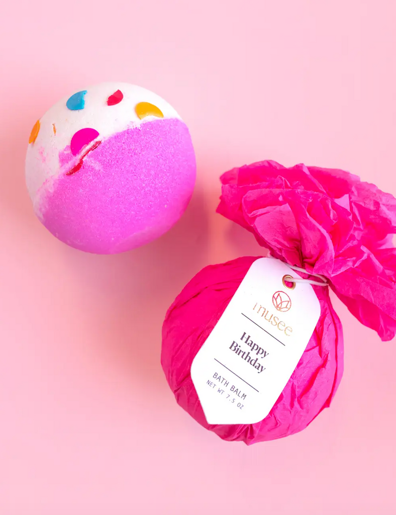 Happy Birthday Bath Bomb -- Pink