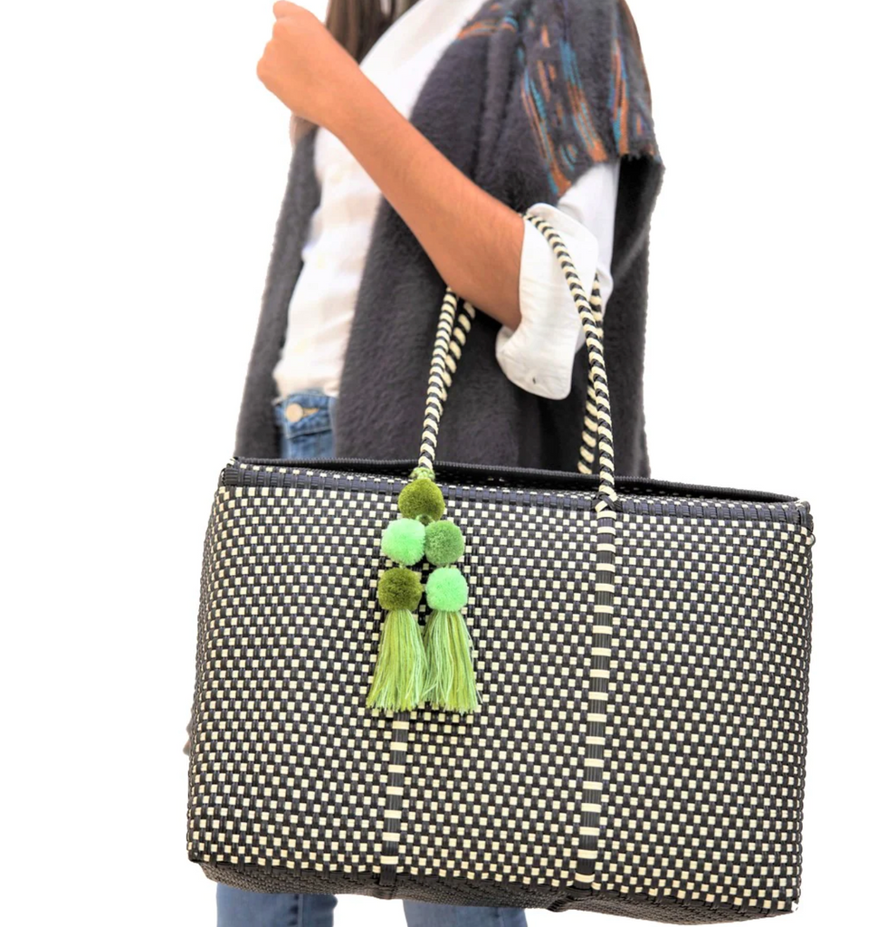 Bombon Tote - Black/Bone