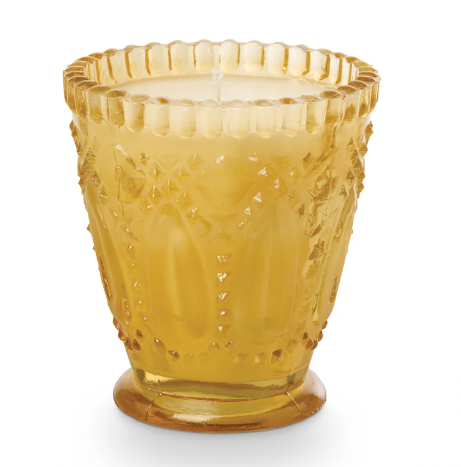 Golden Moonlight Glass Candle