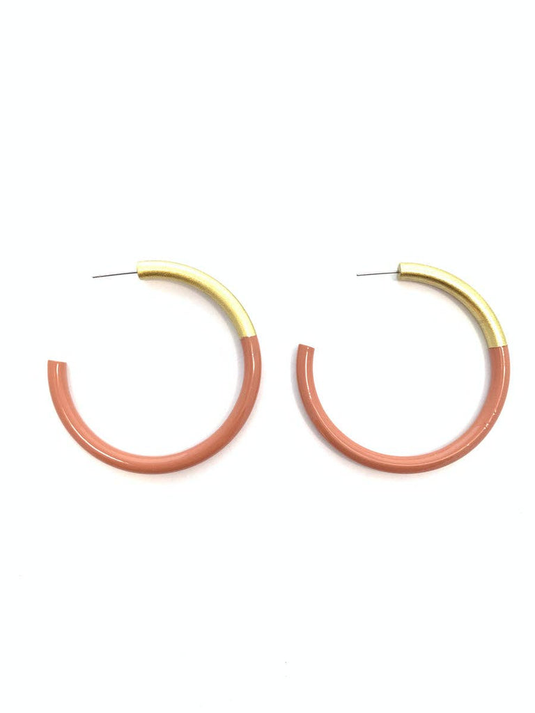 Large Liz Hoops - Clay