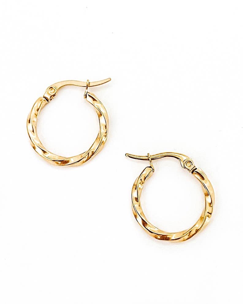 Eden Small Gold Hoop Earring