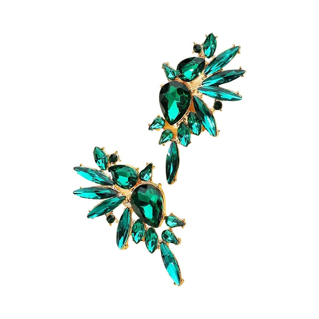 Emerald Vintage Crystal Wing