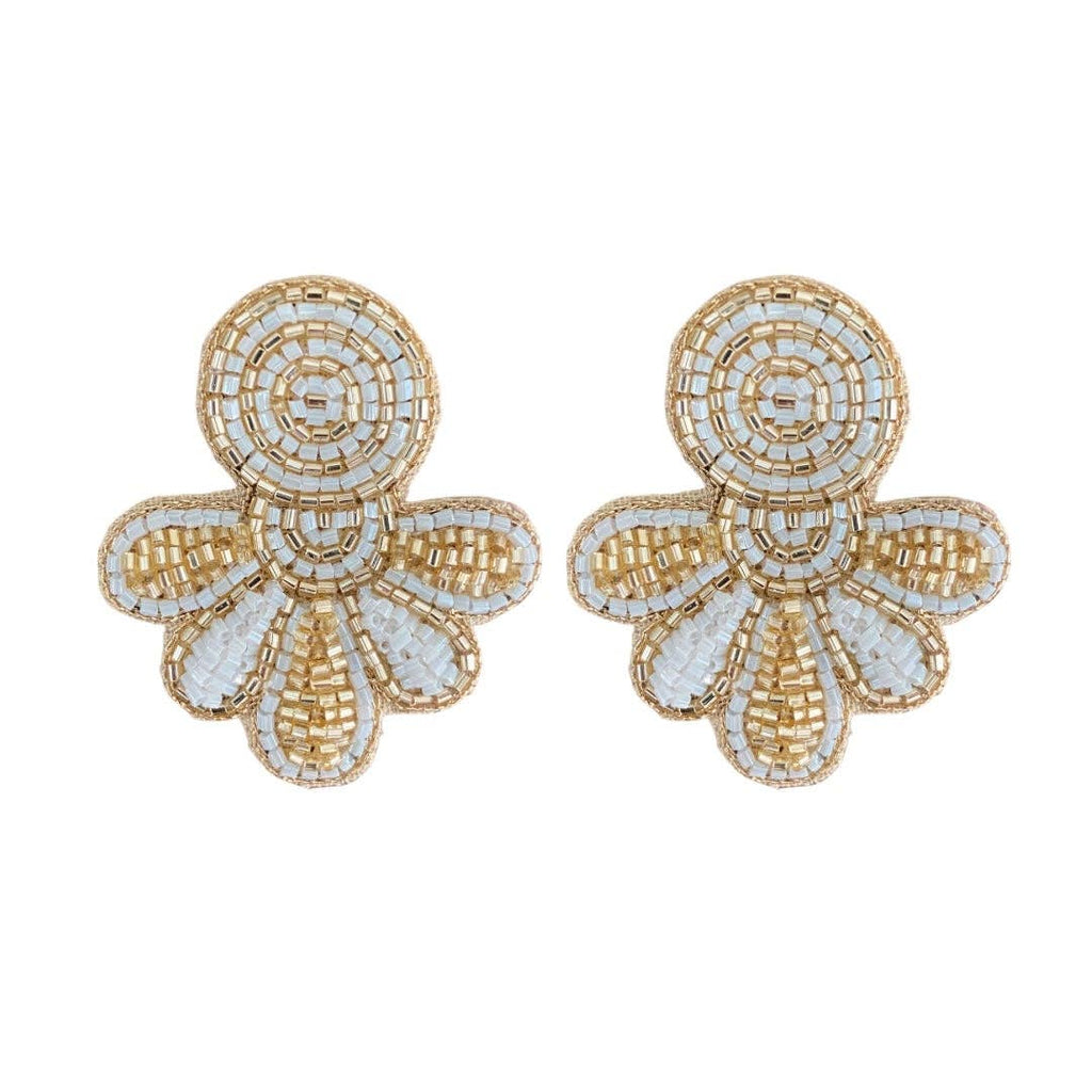 Love Studs - Gold/White