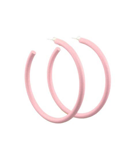 Large Blush Skinny Hoop