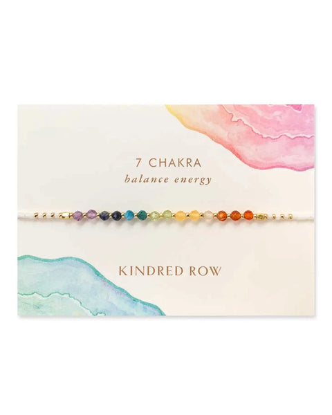 Healing Gemstone Stacking Bracelet - White Chakra Rainbow