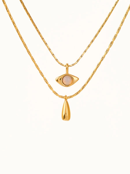 Nova 18K Layered Eye Necklace