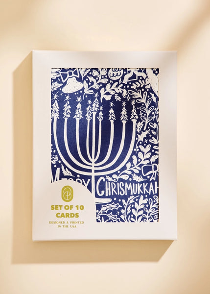 Merry Chrismukkah Greeting Cards - Set of 10