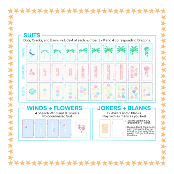 Mahjong - Beach Playing Card Deck