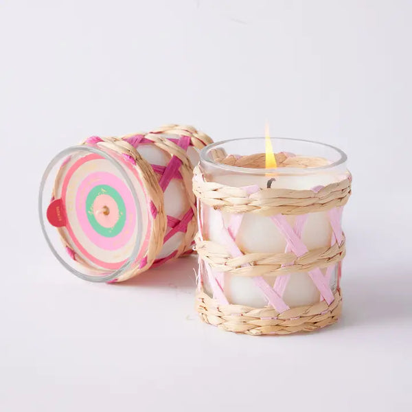 Cabana Flower Seagrass Candle (CANNOT SHIP)