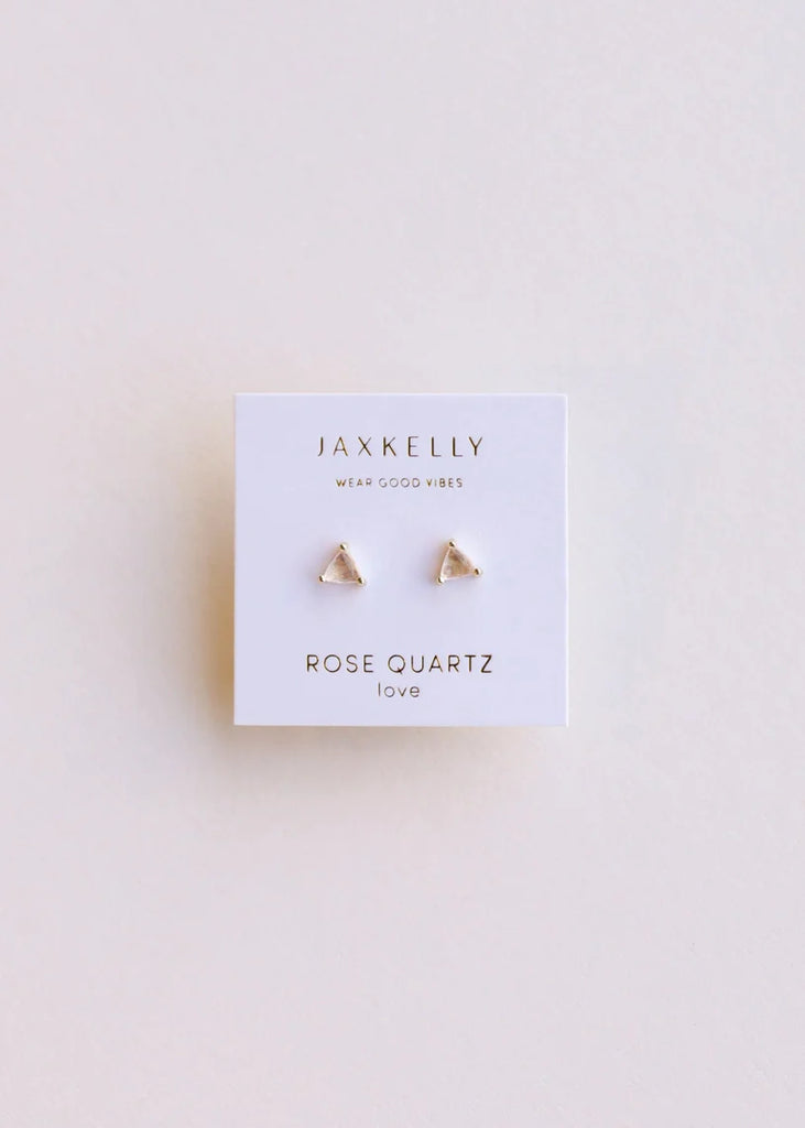 Mini Energy Gem Earring - Rose Quartz