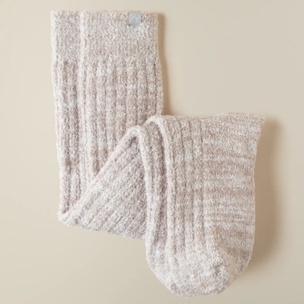 Marshmallow Gripper Socks - Heather Coco