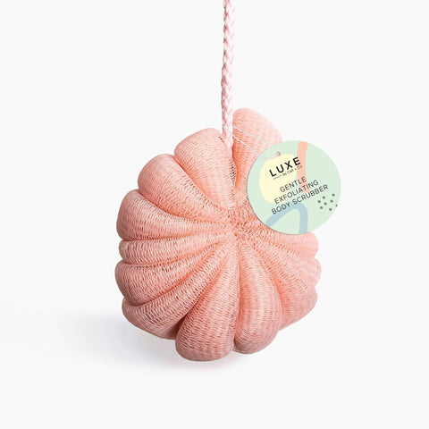Luxe Gentle Exfoliating Body Scrubber - Pink