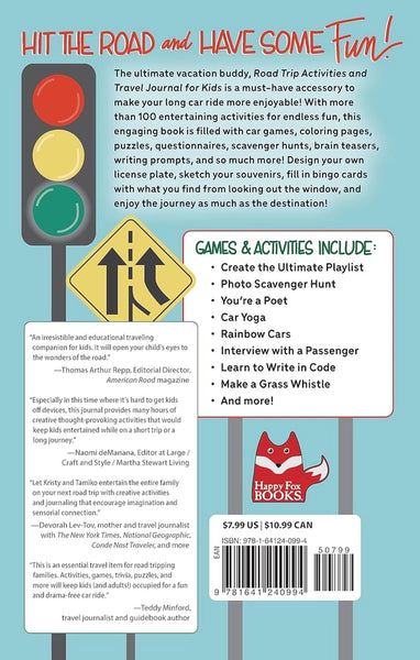 Road Trip Activities and Travel Journal For Kids