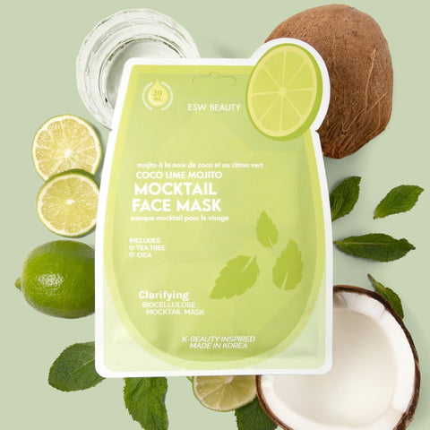 Coco Lime Mojito Clarifying Mocktail Mask