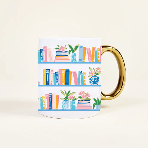 11 oz Ceramic Mug – Book Shelfie