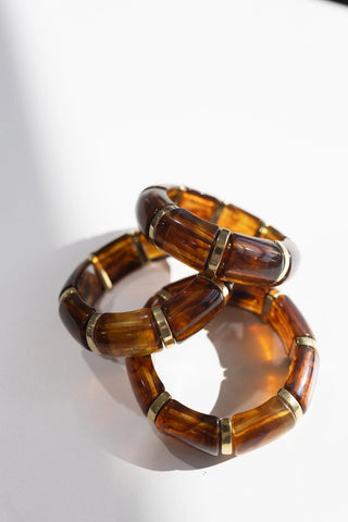 Bibi Stretch Bracelet - Tortoise