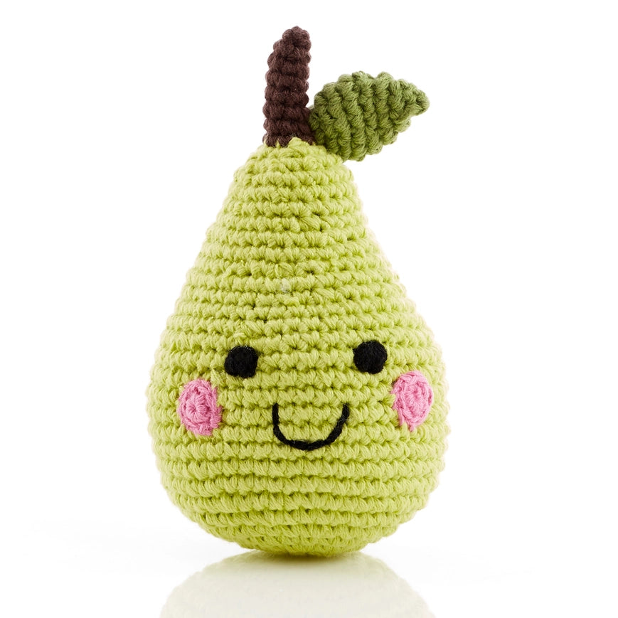 Pear Play Food Rattle