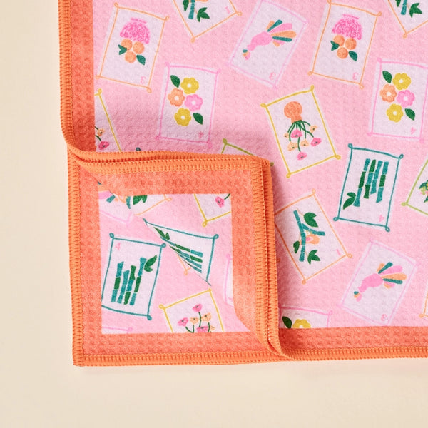 Waffle Mahjong Tea Towel