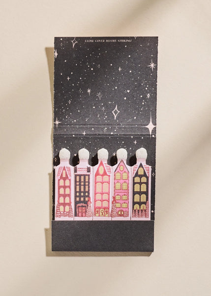 Wintry Village Printed Matchbooks