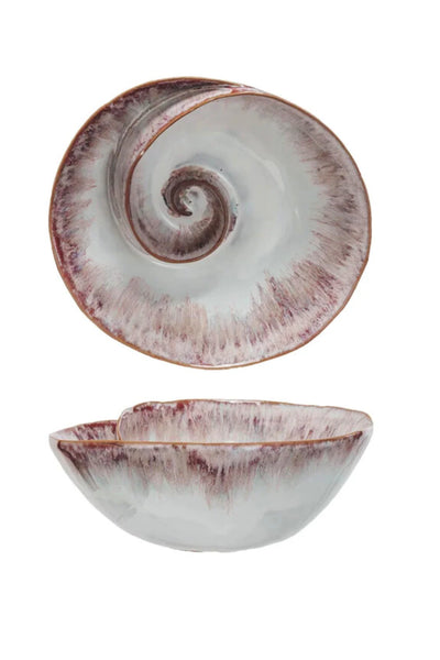Stoneware Nautilus Bowl